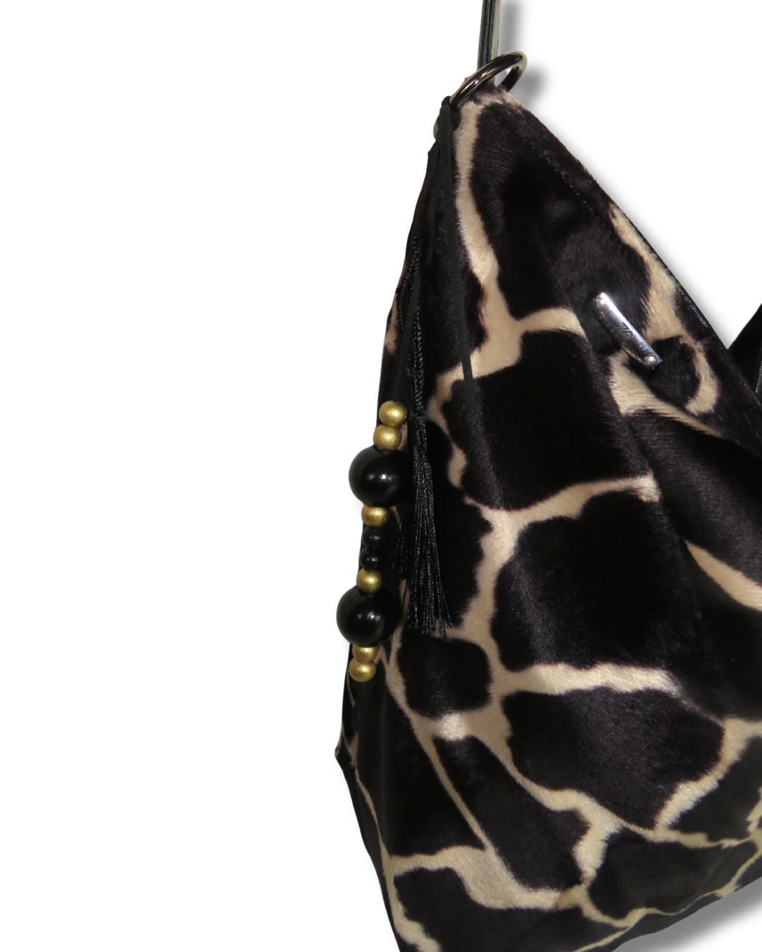 Giraffe Slouchy Bag - Black