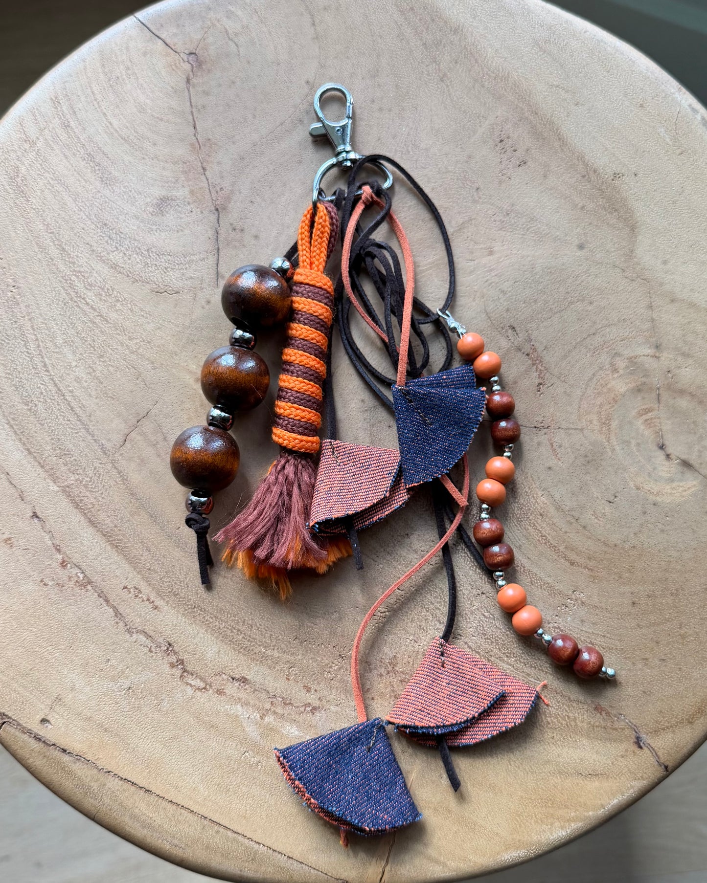 Boho Orange - Bag charms