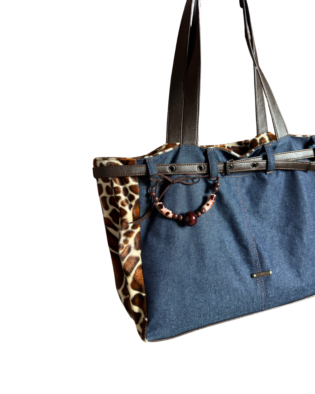 Denim Giraffe Forever bag