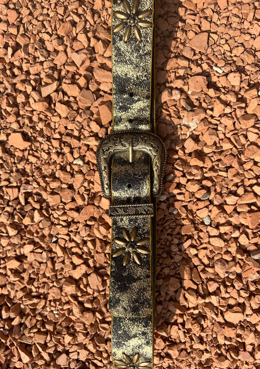 Golden Metallic Belt