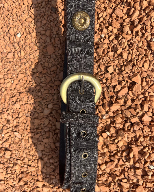 Black Boho Belt